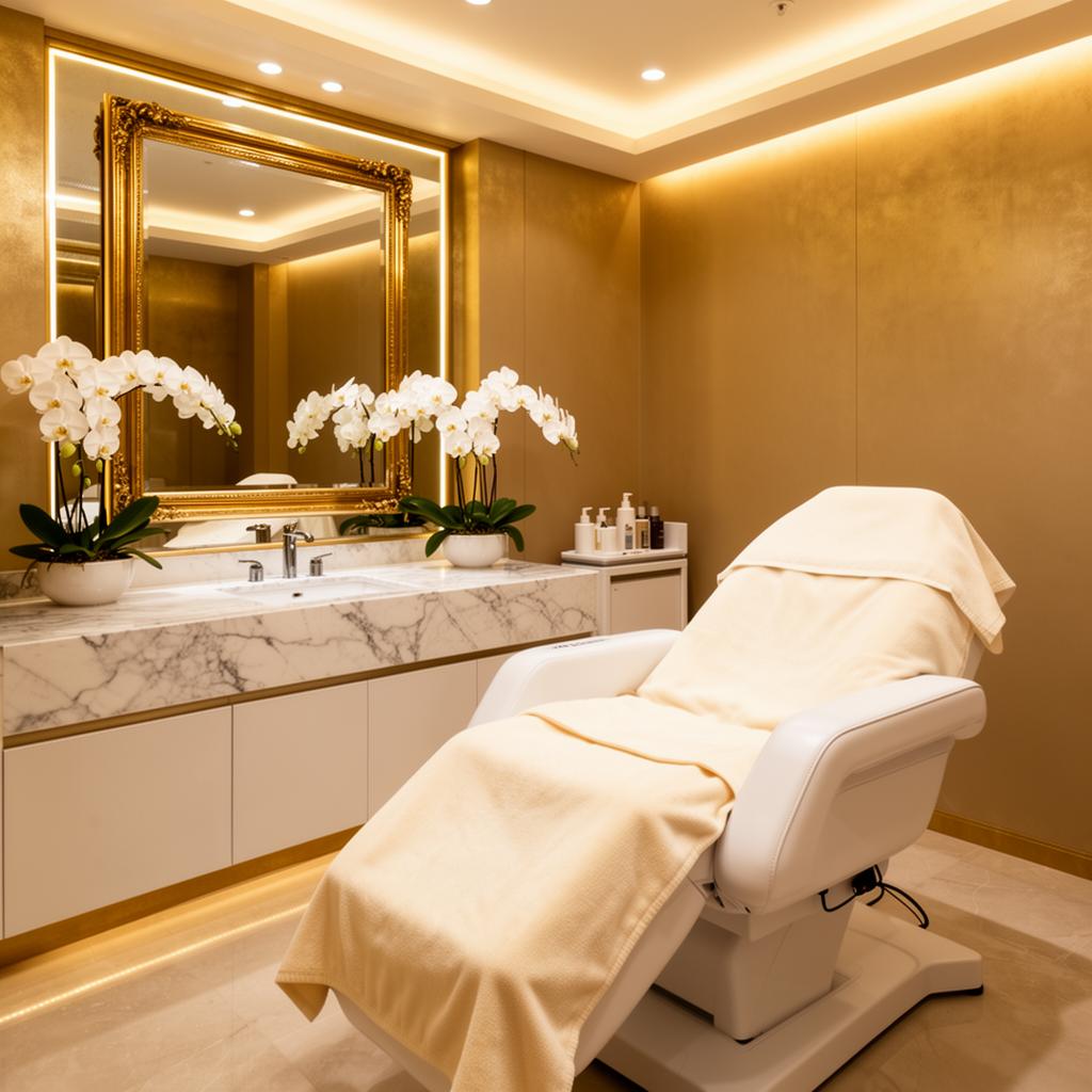 Premium aesthetic facial treatment room